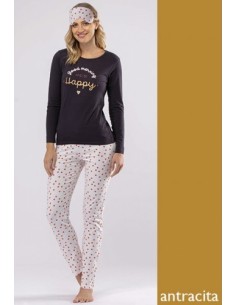 ANTHRA PIJAMA PUNTO ALGODÓN + ANTIFÁZ