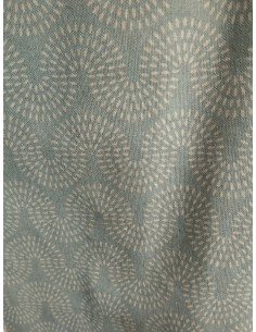 PEONIAS TEJIDO LONA VERDE 2
