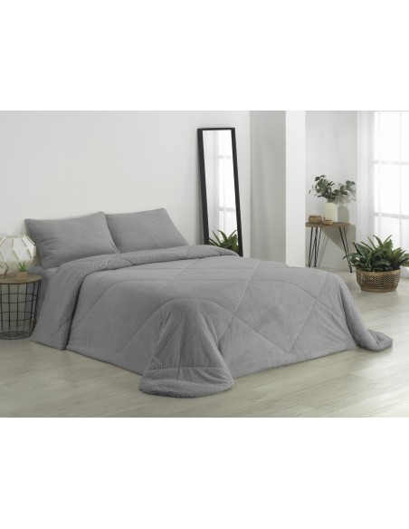 EDREDÓN CORALINA SHERPA GRIS