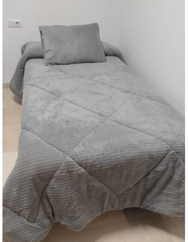 EDREDÓN CORALINA SHERPA GRIS
